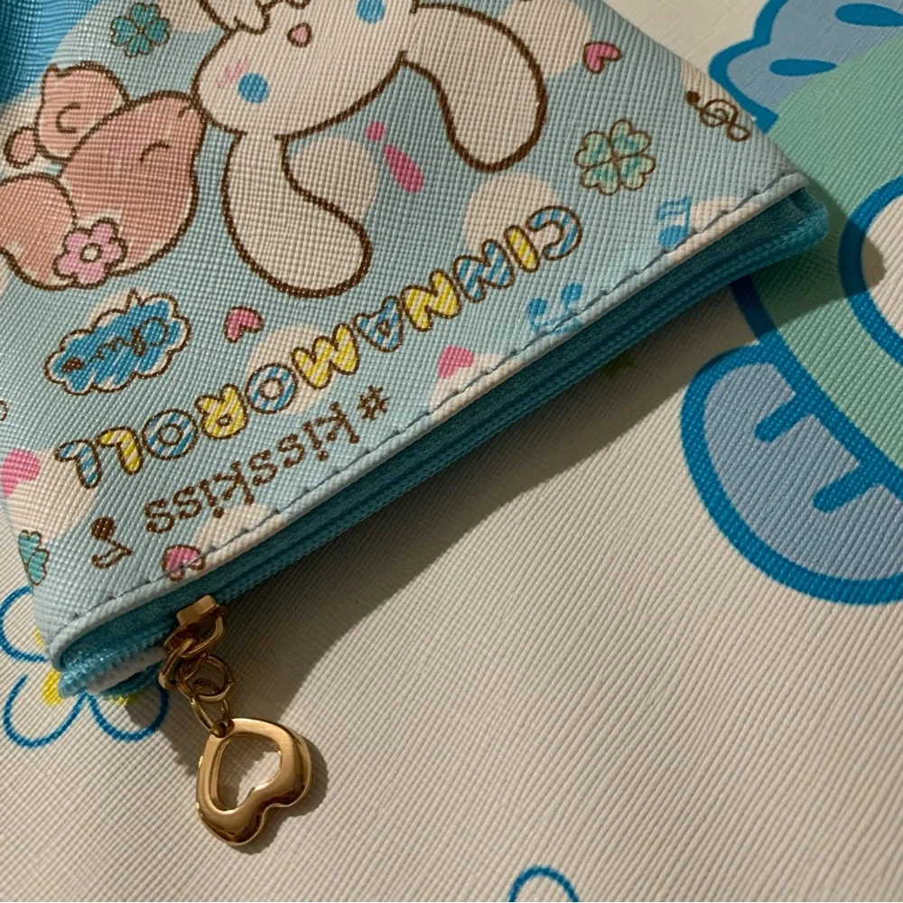 Cinnamoroll Blue Double Sided Design Zip Coin Purse